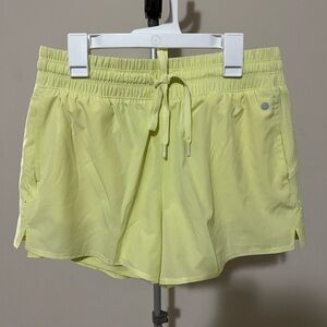 Layer 8 Women's Light Yellow Athletic Shorts